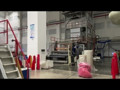 3層のコエクストルーション吹き込みフィルムライン