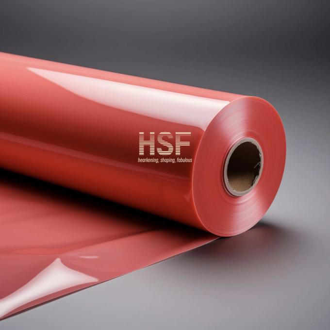60μm Opaque Red Cast CPP Film product sample showing vibrant red color and smooth surface