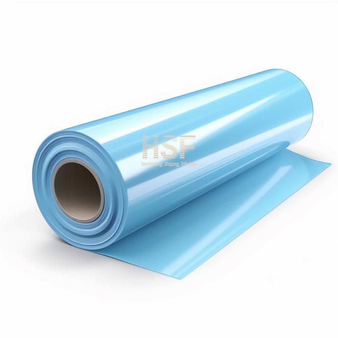 30Î¼m Blue PET Fluorosilicone Coated Release Film sample showing material texture and color