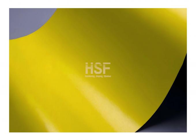 80μm CPP Yellow-Black Dual-Color Embossed Film product sample showing embossed texture and dual-color design